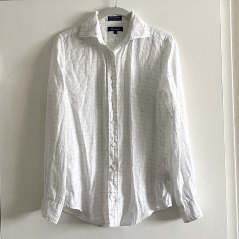 Faconnable Button Up White Shirt Size XS